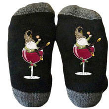 Load image into Gallery viewer, Gnome Wine Glass Unisex Crew Socks
