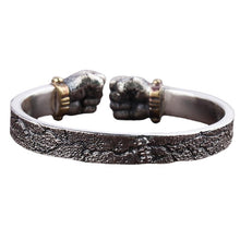 Load image into Gallery viewer, Sterling Silver Power Fist Bracelet