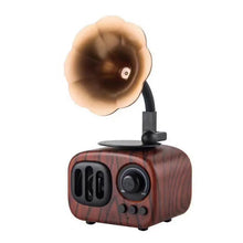 Load image into Gallery viewer, Retro Wooden Phonograph Bluetooth Speaker