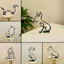 Load image into Gallery viewer, Hundeminimalistisk kunstskulptur