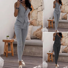 Load image into Gallery viewer, Sexy Vest Pencil Pants Two Piece Set