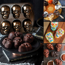 Load image into Gallery viewer, 3D Skull Mold - Aluminum Baking Pan
