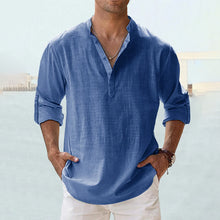 Load image into Gallery viewer, Men&#39;s Cotton Linen Casual Shirt
