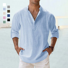 Load image into Gallery viewer, Men&#39;s Cotton Linen Casual Shirt