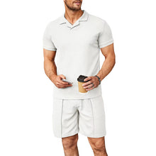 Load image into Gallery viewer, Men&#39;s V Neck Summer Casual Set