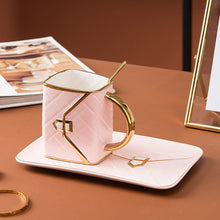 Load image into Gallery viewer, Handbag-Shaped Creative Mug With Saucer &amp; Spoon