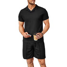 Load image into Gallery viewer, Men&#39;s V Neck Summer Casual Set