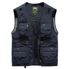 Load image into Gallery viewer, Breathable Mesh Zip Cargo Vest