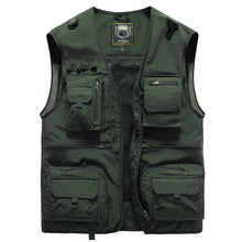 Load image into Gallery viewer, Breathable Mesh Zip Cargo Vest