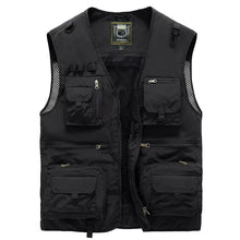 Load image into Gallery viewer, Breathable Mesh Zip Cargo Vest